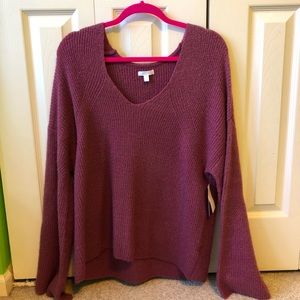 ABOUND purple syrup sweater